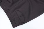 Cdg Brown Single Pleat Pant Back Side
