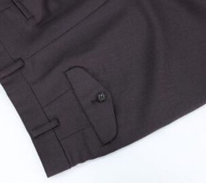 Cdg Brown Single Pleat Pant Back Side