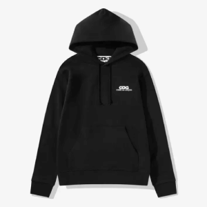 CDG Logo Hoodie Black
