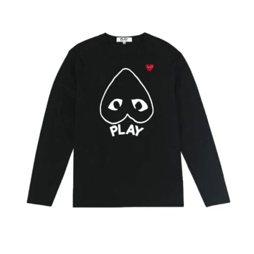 CDG Men Women Long Sleeved T-shirt CDG Men Women Long Sleeved T-shirt Black