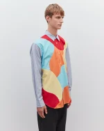 CDG Men’s Curved Patchwork Shirt