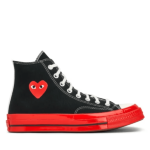 Cdg Converse Red Sole High Top Black