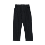 CDG Crushed Polyester Stripe Pant Black