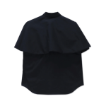 Cdg Cotton Frill Front Blouse - Black