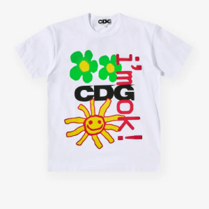 CDG Cactus Plant Flea Market T-Shirt 2 White Front Side