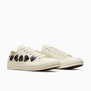 CDG Converse Multi Hearts Low Top White