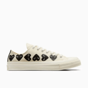 CDG Converse Multi Hearts Low Top White