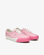 CDG Girl Vans Gingham OG Era LX Sneakers Pink Front Side