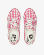 CDG Girl Vans Gingham OG Era LX Sneakers Pink Top View