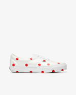 CDG Girl Vans Polka Dot Sneakers White/Red Side