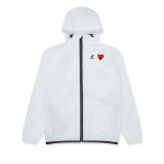 CDG K-Way Zip Jacket White Front Side
