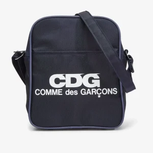 CDG Logo Shoulder Bag Navy