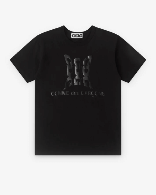 CDG Logo T-Shirt Black CDG Logo T-Shirt Black Front Side