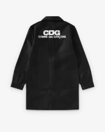 CDG Long Le Laboureur Work Jacket Black Back Side