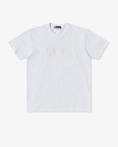 CDG Monochrome T-Shirt White Front Side