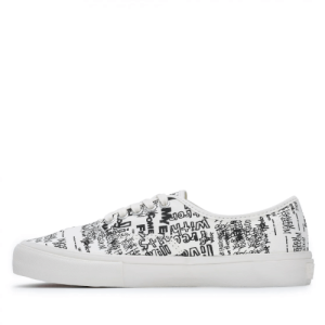 CDG Originals Message Vans UA Authentic Sneakers White