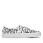 CDG Originals Message Vans UA Authentic Sneakers White Side View