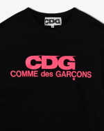 CDG Pink Logo Sweatshirt Black Logo