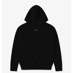 CDG Play Black Heart Zip Hooded Black Back Side