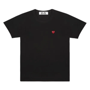 CDG Play Heart Logo T-shirt (black) Front Side