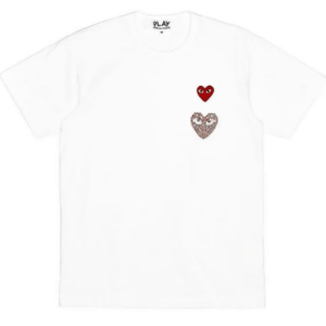 CDG Play Limited Edition Rhinestone Emblem Front Side
