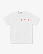 CDG Play Multi Red Heart T-Shirt White