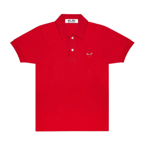 CDG Play Polo Red Emblem (Red) CDG Play Polo Red Emblem (Red) Front Side