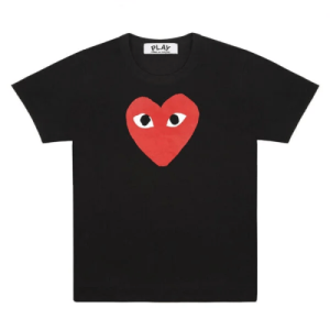 CDG Play T-Shirt Large Red Heart Front Side