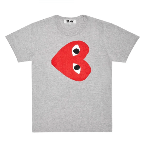CDG Play T-Shirt Large Side Heart CDG Play T-Shirt Large Side Heart Front Side