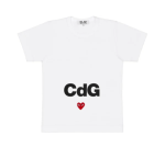 CDG Play T-Shirt White Front Side