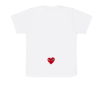 CDG Play T-Shirt White Back Side