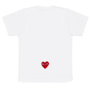 CDG Play T-Shirt White Back Side