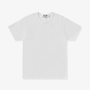 CDG Play Unisex Reverse Red Heart T-Shirt White Front Side