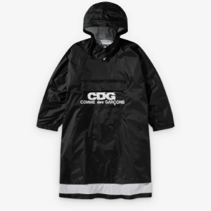 CDG Poncho Black front Side