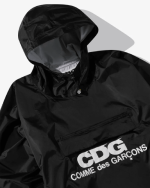 CDG Poncho Black Logo View