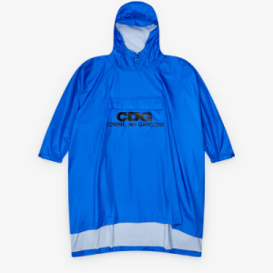 CDG Poncho Blue Front Side