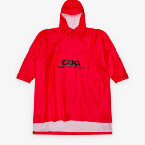 CDG Poncho Red Front Side