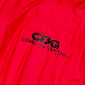 CDG Poncho Red CDG Logo
