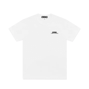 CDG Small Logo T-Shirt White Front Side