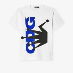 CDG Stüssy Men's T-Shirt White Front Side