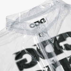 CDG Transparent Coach Jacket – Clear Neck Side