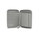 CDG Wallet Polka Dot Printed Full Zip Around Wallet Grey SA2100PD Open Wallet