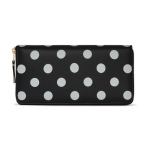 CDG Wallet Polka Dots Printed Black SA0110PD Front Side