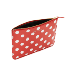 CDG Wallet Wallet Polka Dot Printed Zip Pouch Red SA5100PD Inside