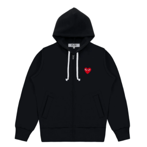 Comme Des Garcons CDG Play Zipper Hoodie Front Side
