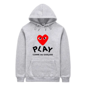 Comme Des Garcons Heart Play Hoodie Front Side