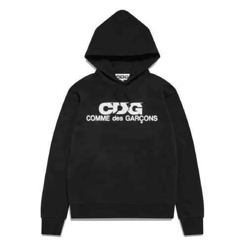 Comme des Garcons Logo Hoodie Black