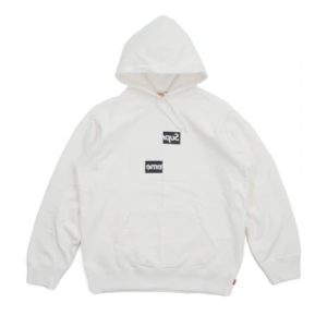 Supreme Comme des Garcons Split Box Logo Hoodie Front Side