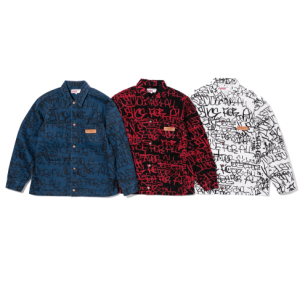 Supreme x CDG Shirt Red-Blue-White Front Side