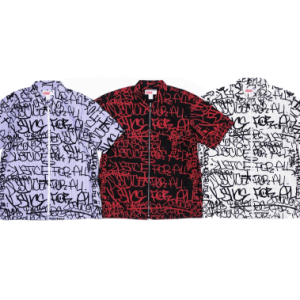 Supreme x CDG Shirt Red-White-Blue Front Side